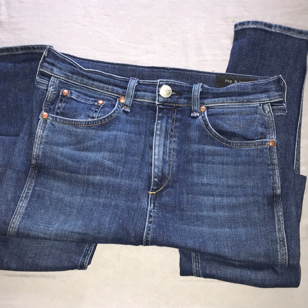 Rag and Bone high rise skinny jeans
